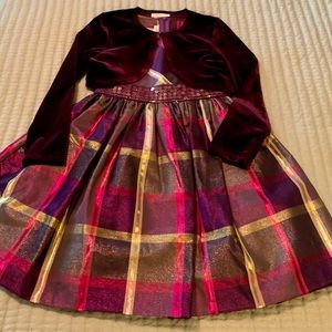 Bonnie Jean Girls Dress and Cardigan